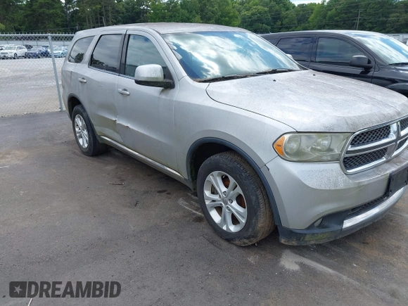 2013 Dodge Durango SXT with VIN 1C4RDHAG4DC571663, listed as a IAAI auction lot 42769759 with 178,033 mi miles and . Bid and sale history available at DreamBid. Image 1.