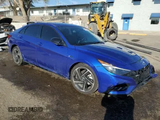 2023 Hyundai Elantra N Line z VIN KMHLR4AF4PU538275, wystawiony jako Copart lot #52669155 z przebiegiem 44 246 mil mil oraz Tytuł czysty. Historia ofert i sprzedaży dostępna na DreamBid. Obrazek 4.