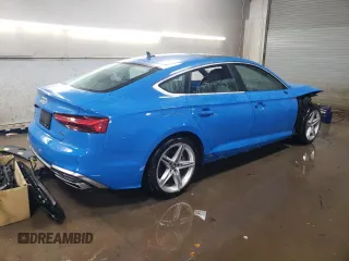 2021 Audi A5 Sportback S line Premium Plus with VIN WAUFACF58MA002684, listed as a Copart auction lot 45910675 with 66,816 mi miles and Salvage Title. Bid and sale history available at carsss.com. Image 3.