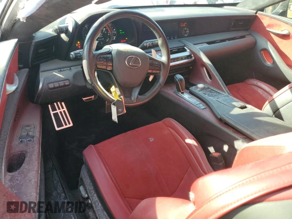 2021 Lexus LC with VIN JTHBP5AY5MA101698, listed as a Copart auction lot 48954355 with 39,483 mi miles and Clean Title. Bid and sale history available at carsss.com. Image 8.