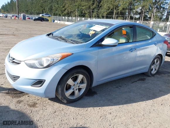2011 Hyundai Elantra Ltd with VIN KMHDH4AE5BU099465, listed as a IAAI auction lot 41949975 with 80,037 mi miles. Bid and sale history available at carsss.com. Image 2.