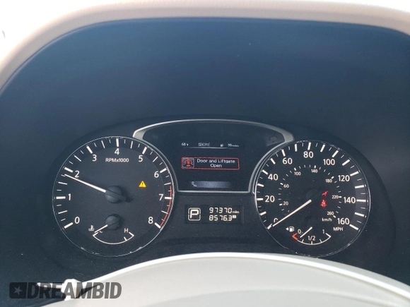 2015 Nissan Pathfinder Platinum with VIN 5N1AR2MM3FC697539, listed as a Copart auction lot 63624355 with 97,370 mi miles and Salvage title. Bid and sale history available at DreamBid. Image 9.