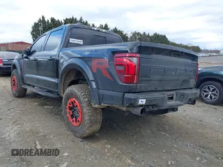 2024 Ford F-150 Raptor with VIN 1FTFW1RJ0RFA93011, listed as a IAAI auction lot 41730526 with 10,213 mi miles and . Bid and sale history available at carsss.com. Image 3.