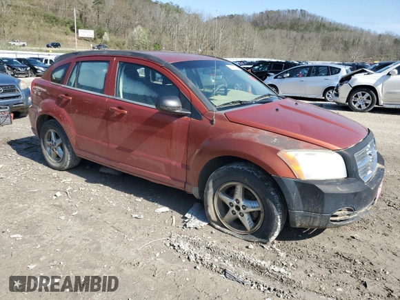 2009 Dodge Caliber SXT with VIN 1B3HB48A39D100358, listed as a Copart auction lot 51497775 with Not Provided miles and Salvage Title. Bid and sale history available at carsss.com. Image 4.