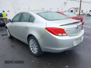 2011 Buick Regal CXL RL6 with VIN W04GU5GC9B1018360, listed as a IAAI auction lot 41974395 with 27,271 mi miles. Bid and sale history available at carsss.com. Image 3.