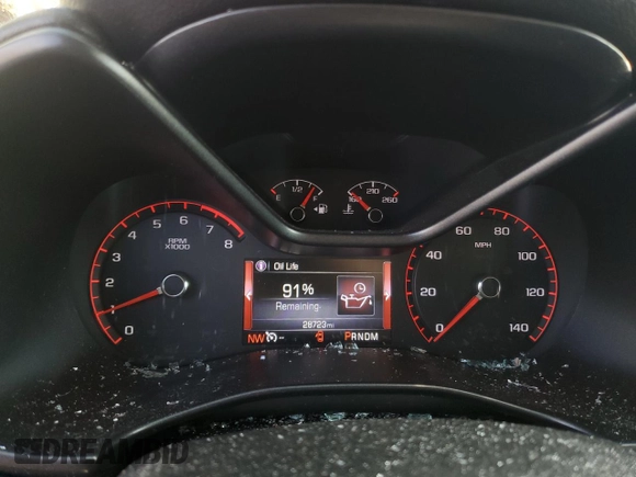 2015 GMC Canyon 4WD SLE with VIN 1GTH6BE38F1183778, listed as a Copart auction lot 53371055 with 28,723 mi miles and Salvage Title. Bid and sale history available at carsss.com. Image 9.