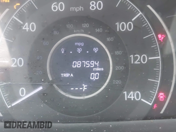 2013 Honda CR-V EX-L with VIN 5J6RM3H75DL011041, listed as a IAAI auction lot 40466669 with 87,594 mi miles and . Bid and sale history available at DreamBid. Image 16.