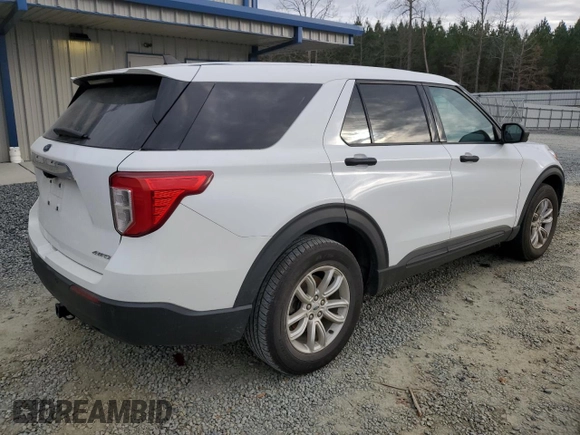 2021 Ford Explorer with VIN 1FMSK8BH6MGA24543, listed as a Copart auction lot 85352104 with 91,118 mi miles and Salvage Title. Bid and sale history available at carsss.com. Image 3.