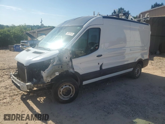 2021 Ford Transit Cargo with VIN 1FTBR1C86MKA01959, listed as a Copart auction lot 50876485 with 140,457 mi miles and Salvage Title. Bid and sale history available at DreamBid. Image 1.