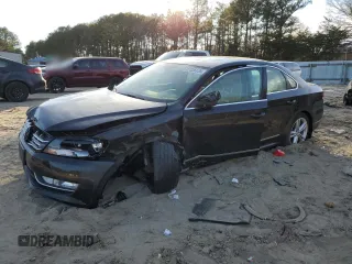 2013 Volkswagen Passat SE with VIN 1VWBN7A35DC112130, listed as a Copart auction lot 47326135 with 134,476 mi miles and Salvage title. Bid and sale history available at DreamBid. Image 1.