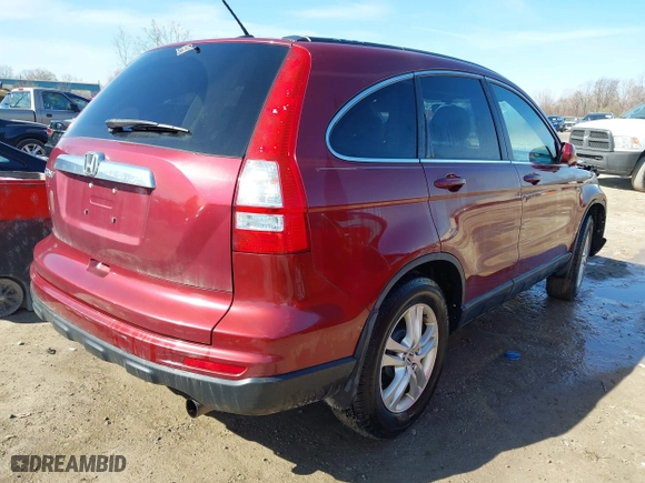 2010 Honda CR-V EX-L with VIN 5J6RE3H7XAL006572, listed as a IAAI auction lot 41985110 with 210,927 mi miles. Bid and sale history available at carsss.com. Image 4.