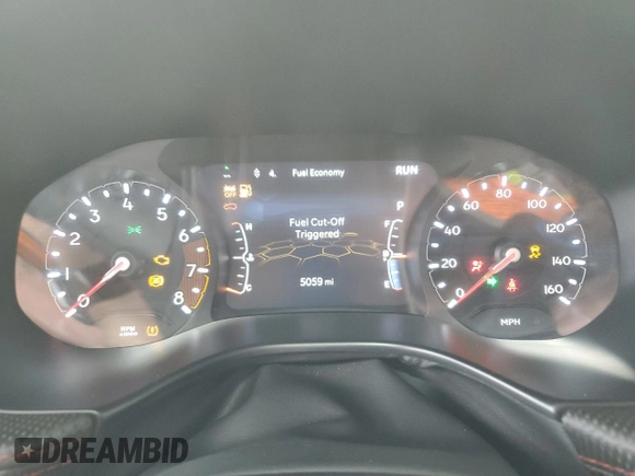 2025 Jeep Compass Trailhawk with VIN 3C4NJDDNXST550943, listed as a Copart auction lot 58935895 with 5,059 mi miles and Salvage title. Bid and sale history available at DreamBid. Image 9.