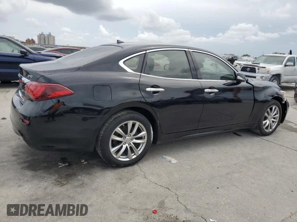 2017 Infiniti M37 with VIN JN1BY1AR0HM770663, listed as a Copart auction lot 54260265 with 126,965 mi miles and Salvage Title. Bid and sale history available at carsss.com. Image 3.