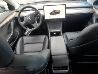 2023 Tesla Model 3 with VIN 5YJ3E1EA1PF677592, listed as a Copart auction lot 47621875 with 12,247 mi miles and Salvage Title. Bid and sale history available at DreamBid. Image 8.