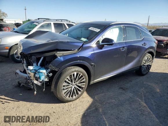 2024 Lexus RX 350 with VIN JTJCHMAA7R2020524, listed as a Copart auction lot 44863445 with 6,628 mi miles and Salvage title. Bid and sale history available at DreamBid. Image 1.