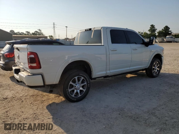 2023 Ram 2500 Longhorn with VIN 3C6UR5GL4PG524544, listed as a Copart auction lot 66289884 with 0 mi miles and Non Repairable. Bid and sale history available at carsss.com. Image 3.