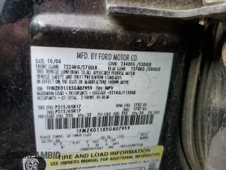 2005 Ford Freestyle SE with VIN 1FMZK011X5GA07959, listed as a Copart auction lot 42011845 with 174,501 mi miles and Salvage Title. Bid and sale history available at carsss.com. Image 13.