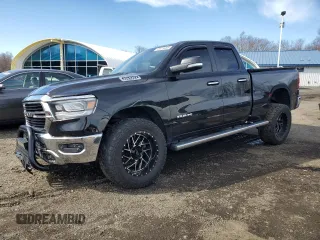 2019 Ram 1500 Big Horn with VIN 1C6SRFBT0KN515439, listed as a Copart auction lot 49419485 with 99,524 mi miles and Salvage title. Bid and sale history available at DreamBid. Image 1.