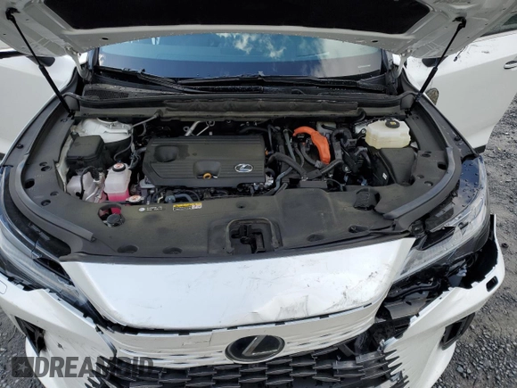 2023 Lexus RX 350h with VIN 2T2BBMCAXPC008715, listed as a Copart auction lot 52607205 with 18,421 mi miles and Salvage title. Bid and sale history available at DreamBid. Image 12.