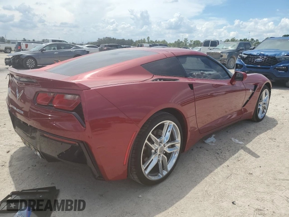 2015 Chevrolet Corvette Z51 2LT with VIN 1G1YK2D74F5100462, listed as a Copart auction lot 69493574 with 18,169 mi miles and Salvage Title. Bid and sale history available at carsss.com. Image 3.