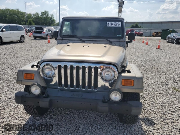 2003 Jeep Wrangler Sahara with VIN 1J4FA59S53P369077, listed as a Copart auction lot 61445025 with 147,904 mi miles and Clean title. Bid and sale history available at DreamBid. Image 5.