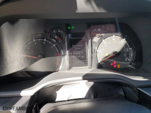 2021 Toyota 4Runner SR5 with VIN JTEEU5JR9M5229009, listed as a Copart auction lot 47441825 with 47,759 mi miles and Salvage Title. Bid and sale history available at carsss.com. Image 9.
