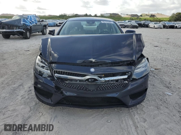 2015 Mercedes-Benz CLS 400 with VIN WDDLJ6HB8FA154029, listed as a Copart auction lot 45173395 with 63,889 mi miles and Salvage title. Bid and sale history available at DreamBid. Image 5.