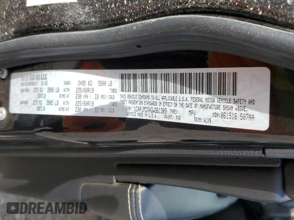 2016 Jeep Cherokee Limited с VIN 1C4PJMDS4GW361303, выставлен на аукционе Copart как лот 65451885 с пробегом 91 526 миль миль и Чистый • Clean title. История ставок и продаж доступна на DreamBid. Изображение 12.