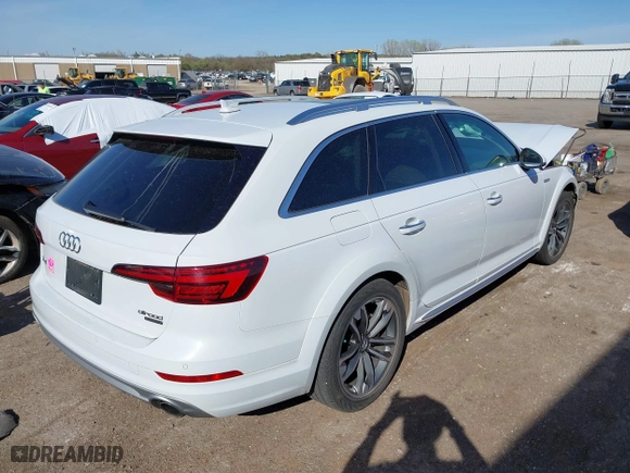 2018 Audi A4 allroad Premium Plus with VIN WA18NAF41JA024706, listed as a IAAI auction lot 41921127 with 76,719 mi miles. Bid and sale history available at carsss.com. Image 4.