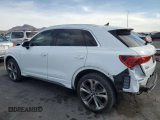 2021 Audi Q3 S line Premium with VIN WA1DECF35M1057343, listed as a Copart auction lot 49661305 with 40,580 mi miles and Salvage title. Bid and sale history available at DreamBid. Image 2.