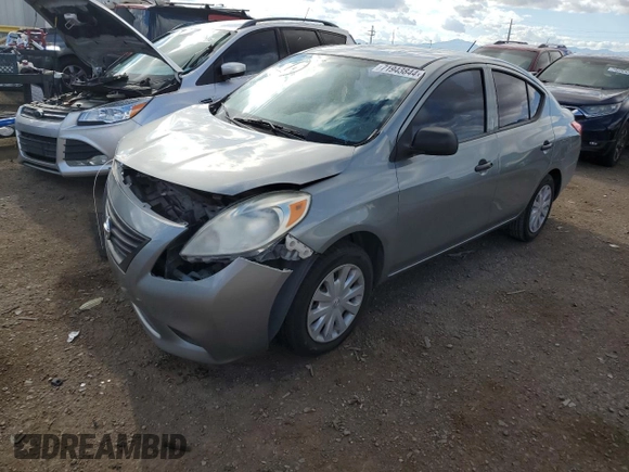 2012 Nissan Versa SV with VIN 3N1CN7AP9CL808344, listed as a Copart auction lot 71943844 with 133,288 mi miles and Salvage Title. Bid and sale history available at carsss.com. Image 1.