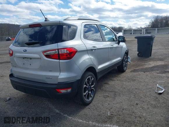 2018 Ford EcoSport SE with VIN MAJ6P1UL3JC249592, listed as a IAAI auction lot 41975652 with 34,360 mi miles. Bid and sale history available at carsss.com. Image 4.