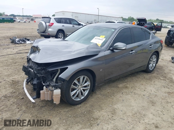 2015 Infiniti Q50 Premium with VIN JN1BV7AP7FM338434, listed as a IAAI auction lot 42158445 with 115,685 mi miles and . Bid and sale history available at DreamBid. Image 18.