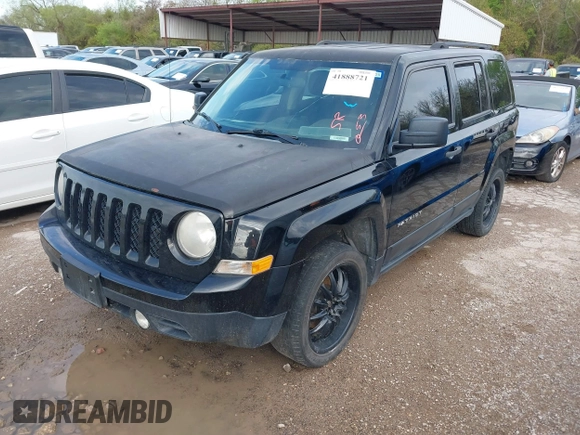 2014 Jeep Patriot Sport with VIN 1C4NJPBB9ED850994, listed as a IAAI auction lot 41888721 with 89,556 mi miles. Bid and sale history available at carsss.com. Image 2.