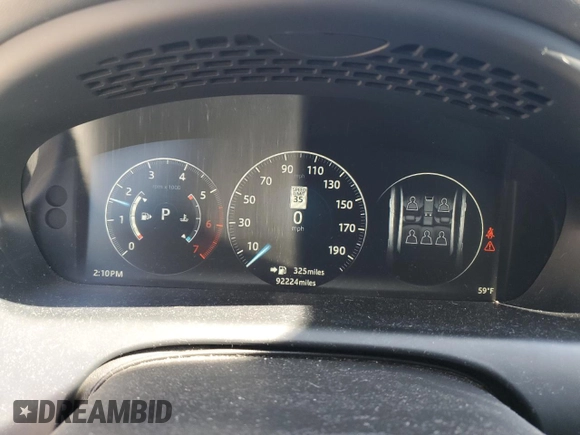 2016 Jaguar XJ Portfolio with VIN SAJWA2G70G8W01136, listed as a Copart auction lot 50120455 with 92,224 mi miles and Salvage title. Bid and sale history available at DreamBid. Image 9.