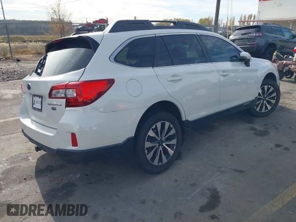 2015 Subaru Outback Limited with VIN 4S4BSBNC9F3326836, listed as a IAAI auction lot 40908604 with 135,003 mi miles and . Bid and sale history available at DreamBid. Image 4.
