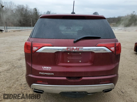 2017 GMC Acadia Denali with VIN 1GKKNPLSXHZ295250, listed as a Copart auction lot 47750295 with 201,698 mi miles and Salvage Title. Bid and sale history available at DreamBid. Image 6.