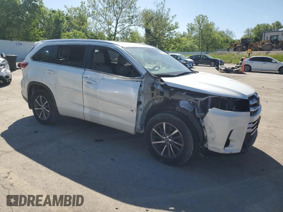 2017 Toyota Highlander XLE with VIN 5TDJZRFH9HS473495, listed as a Copart auction lot 57057035 with 123,709 mi miles and Clean title. Bid and sale history available at DreamBid. Image 4.