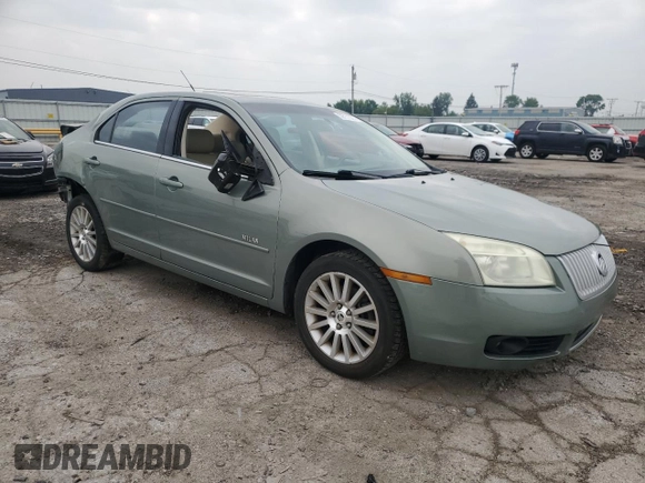 2008 Mercury Milan Premier with VIN 3MEHM08168R627378, listed as a Copart auction lot 59751325 with 102,795 mi miles and Salvage title. Bid and sale history available at DreamBid. Image 4.