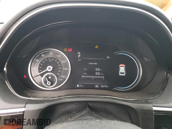 2022 Genesis GV70 2.5T with VIN KMUMADTBXNU030039, listed as a Copart auction lot 58496015 with 63,773 mi miles and Salvage title. Bid and sale history available at DreamBid. Image 9.