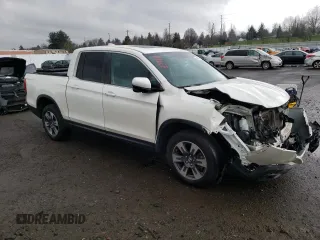 2019 Honda Ridgeline RTL-T with VIN 5FPYK3F63KB006493, listed as a Copart auction lot 43466445 with 51,021 mi miles and Salvage title. Bid and sale history available at DreamBid. Image 4.