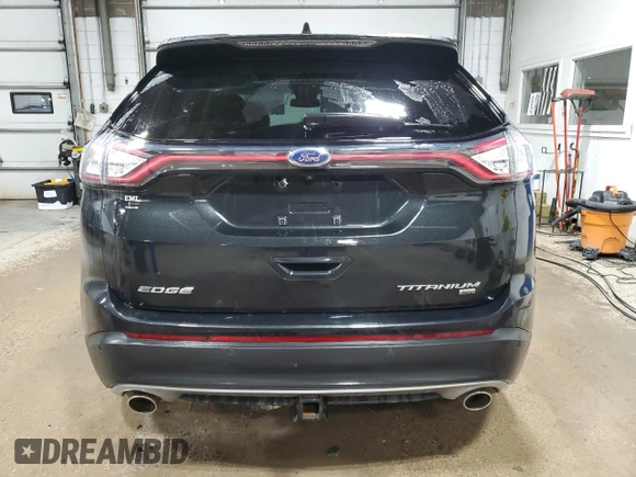 2015 Ford Edge Titanium with VIN 2FMTK4K85FBB92262, listed as a Copart auction lot 46539905 with 110,973 mi miles and Salvage Title. Bid and sale history available at carsss.com. Image 6.