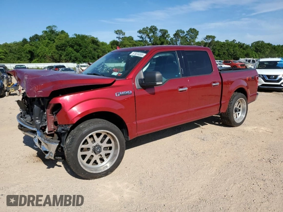 2018 Ford F-150 XL with VIN 1FTEW1E59JFB24071, listed as a Copart auction lot 57824085 with 102,291 mi miles and Salvage title. Bid and sale history available at DreamBid. Image 1.