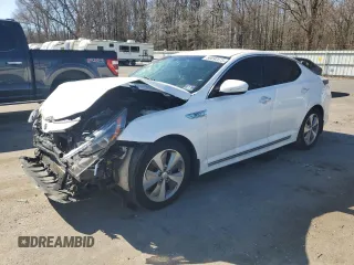2014 Kia Optima Hybrid EX with VIN KNAGN4AD7E5065377, listed as a Copart auction lot 50692575 with 152,449 mi miles and Clean Title. Bid and sale history available at carsss.com. Image 1.