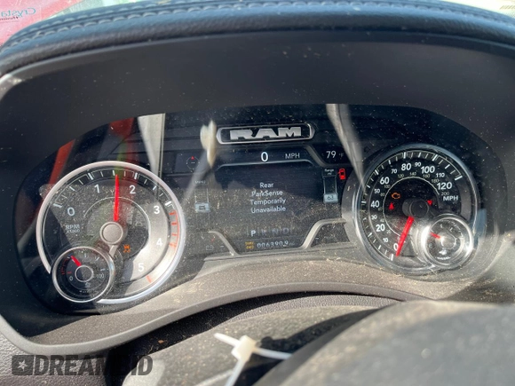 2023 Ram 3500 Laramie with VIN 3C63RRJL7PG557369, listed as a Copart auction lot 44796765 with 6,390 mi miles and Non Repairable. Bid and sale history available at carsss.com. Image 9.