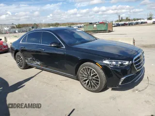 2023 Mercedes-Benz S-Class S 580 with VIN W1K6G7GB2PA169565, listed as a Copart auction lot 85590864 with 19,951 mi miles and Salvage Title. Bid and sale history available at carsss.com. Image 4.