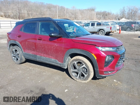 2022 Chevrolet TrailBlazer RS with VIN KL79MTSL4NB047027, listed as a IAAI auction lot 41685771 with 73,899 mi miles and . Bid and sale history available at DreamBid. Image 1.