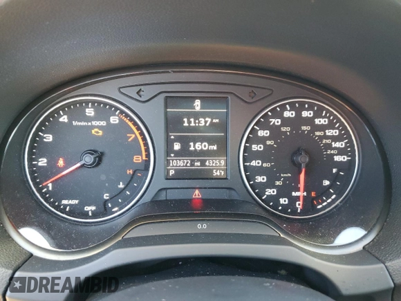 2016 Audi A3 2.0T Premium with VIN WAUB8GFF1G1068492, listed as a Copart auction lot 81117783 with 103,672 mi miles. Bid and sale history available at carsss.com. Image 9.