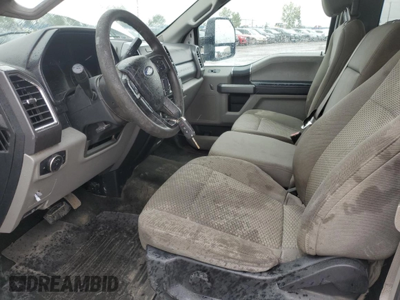 2017 Ford F-350 XL with VIN 1FT8X3B69HED22166, listed as a Copart auction lot 65051355 with 260,728 mi miles and Salvage title. Bid and sale history available at DreamBid. Image 7.