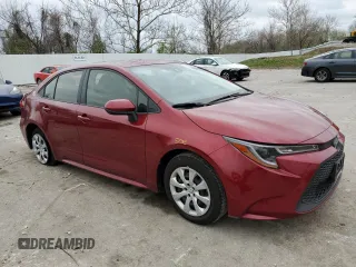 2022 Toyota Corolla LE with VIN JTDEPMAE3NJ197220, listed as a Copart auction lot 51528805 with 23,889 mi miles and Salvage Title. Bid and sale history available at carsss.com. Image 4.